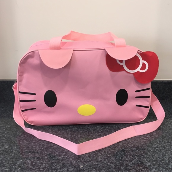 Hello Kitty Large Pink Duffle Travel Gym Bag - Picture 5 of 8